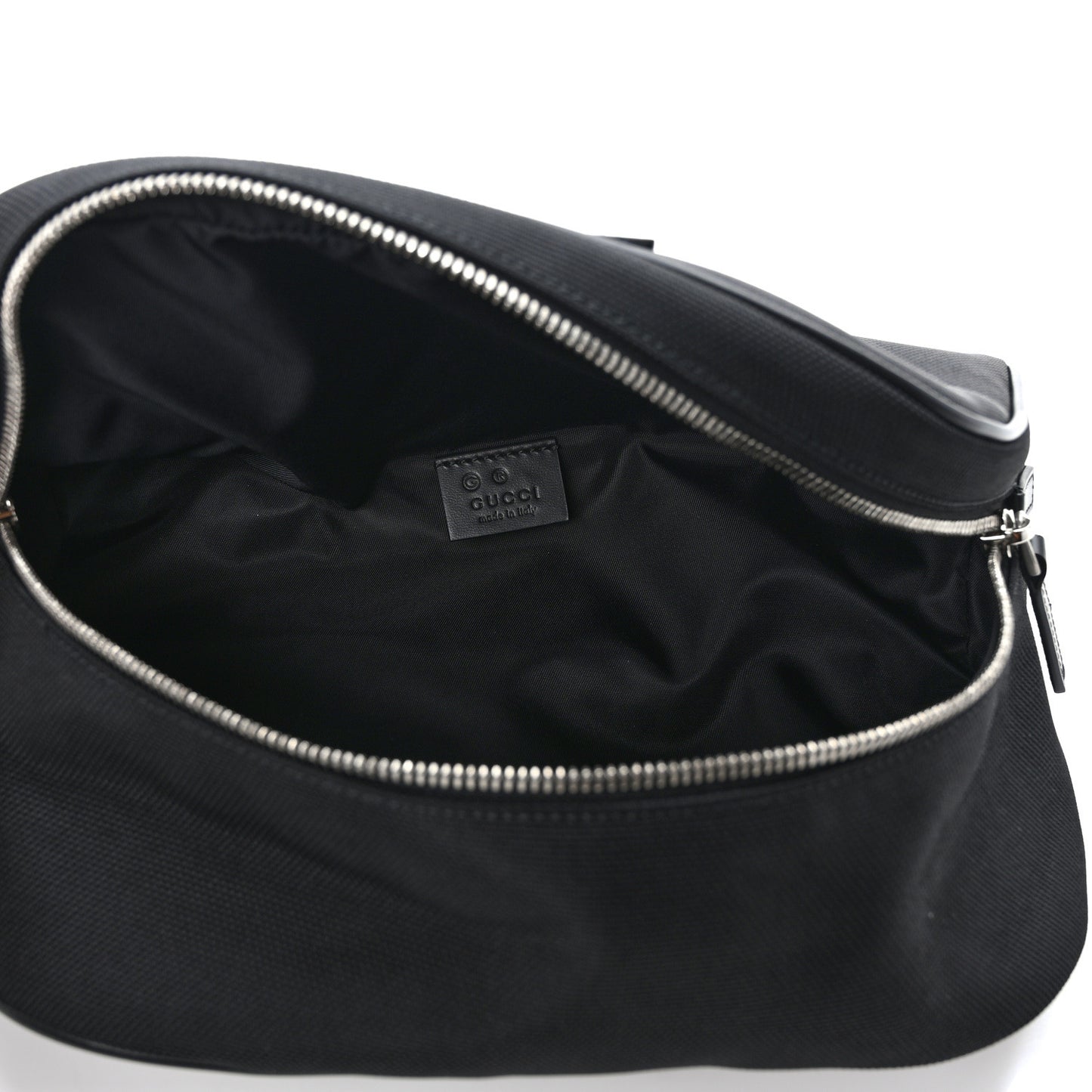 Techno Canvas Web Large Belt Bag Black