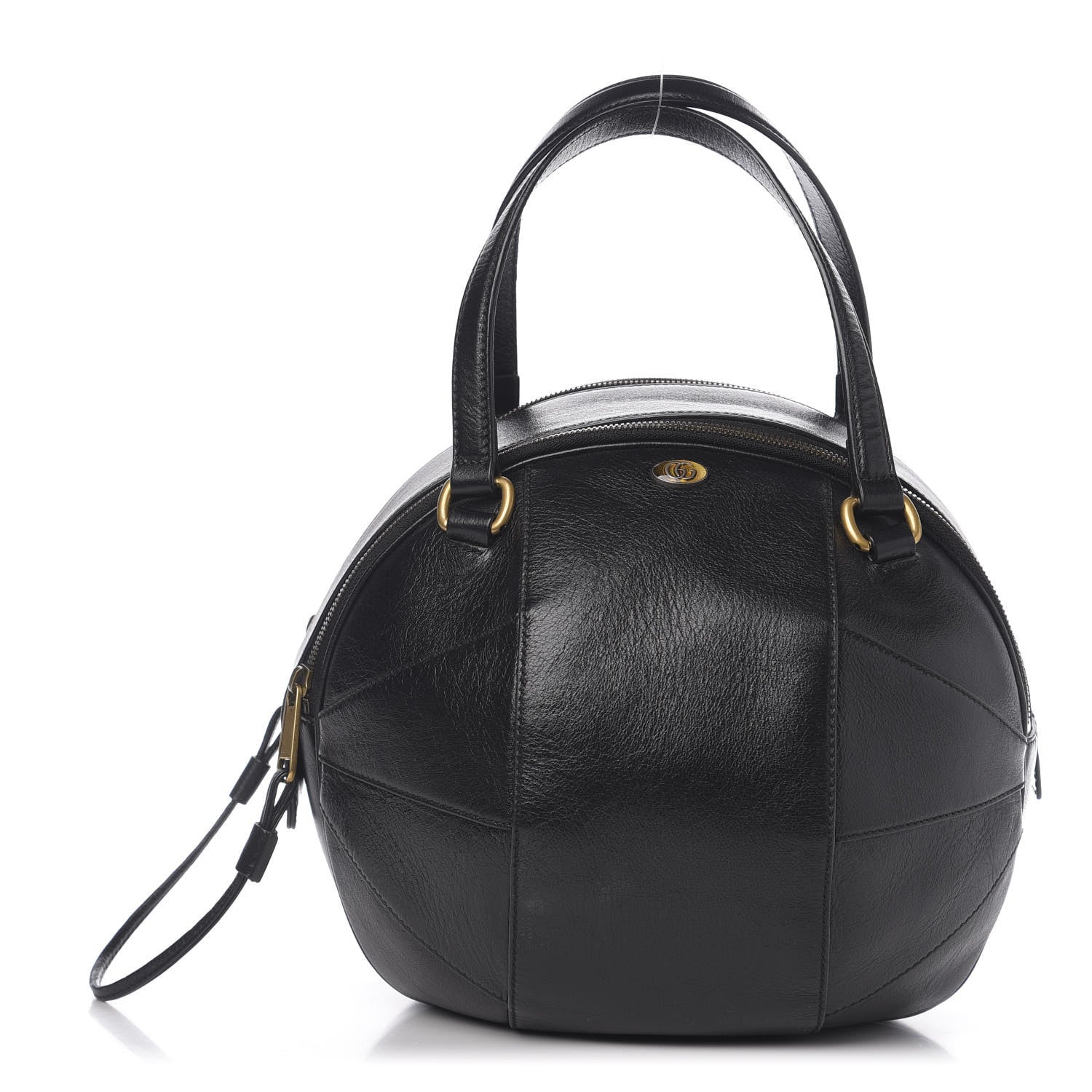 Gucci Piuma Lux Energy Large Tifosa Basketball Shaped Shoulder Bag Black 1 of 12