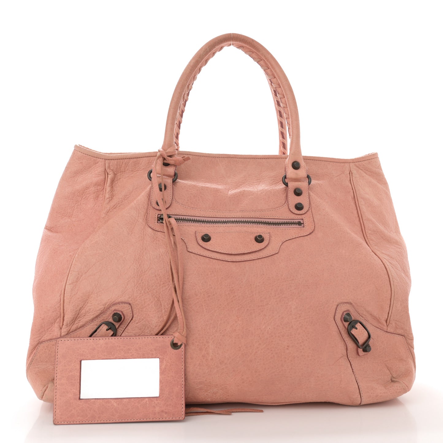 Agneau Classic Hardware S Sunday Tote Vieux Rose