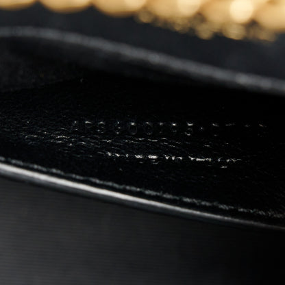 Saint Laurent Lambskin Mixed Matelasse Triquilt Small Monogram Satchel Black 8 of 11