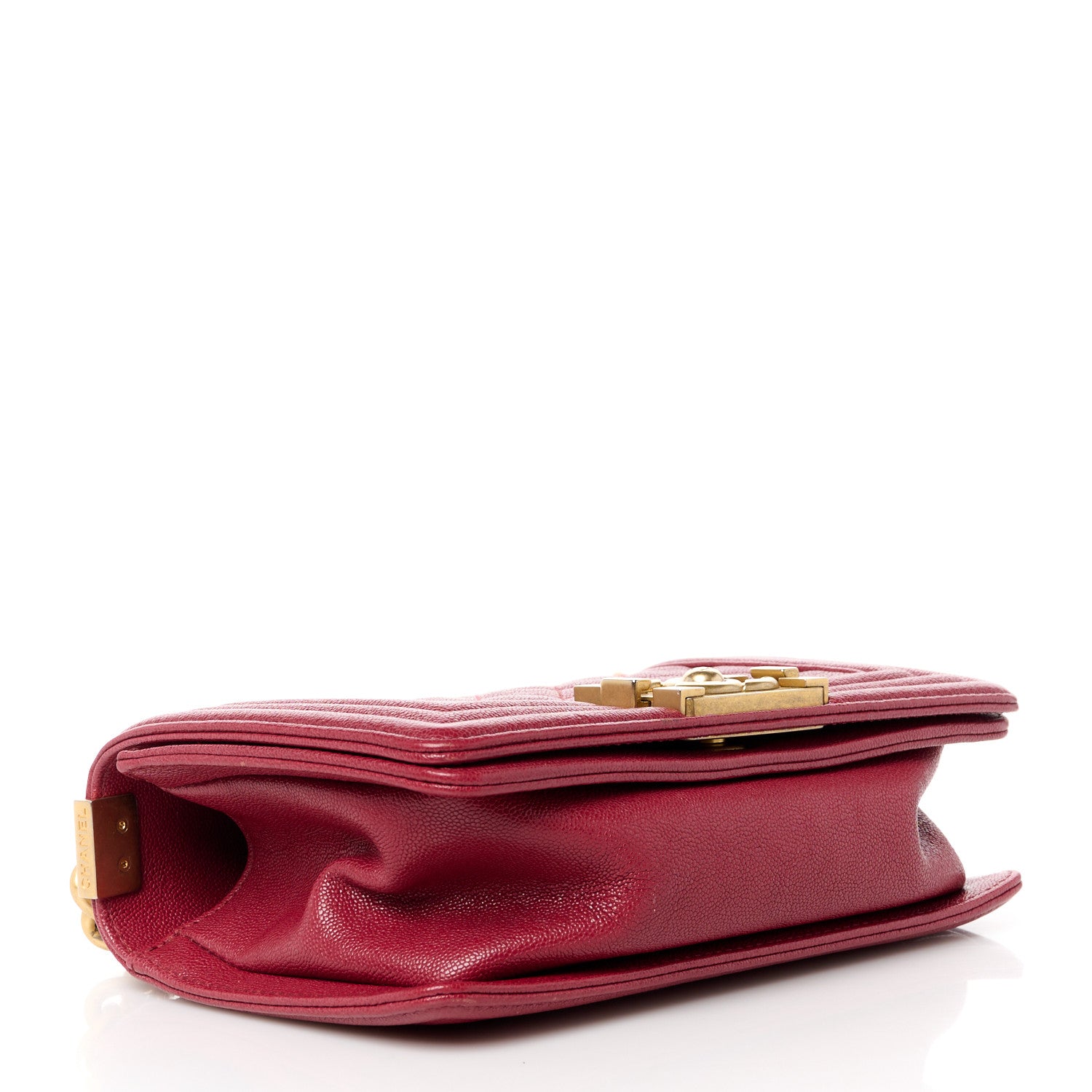 Chanel Caviar Quilted Small Boy Flap Red 4 of 10