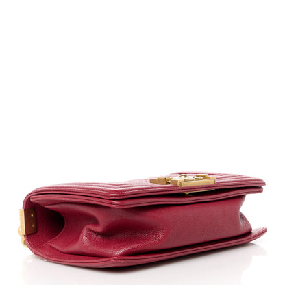 Chanel Caviar Quilted Small Boy Flap Red 4 of 10