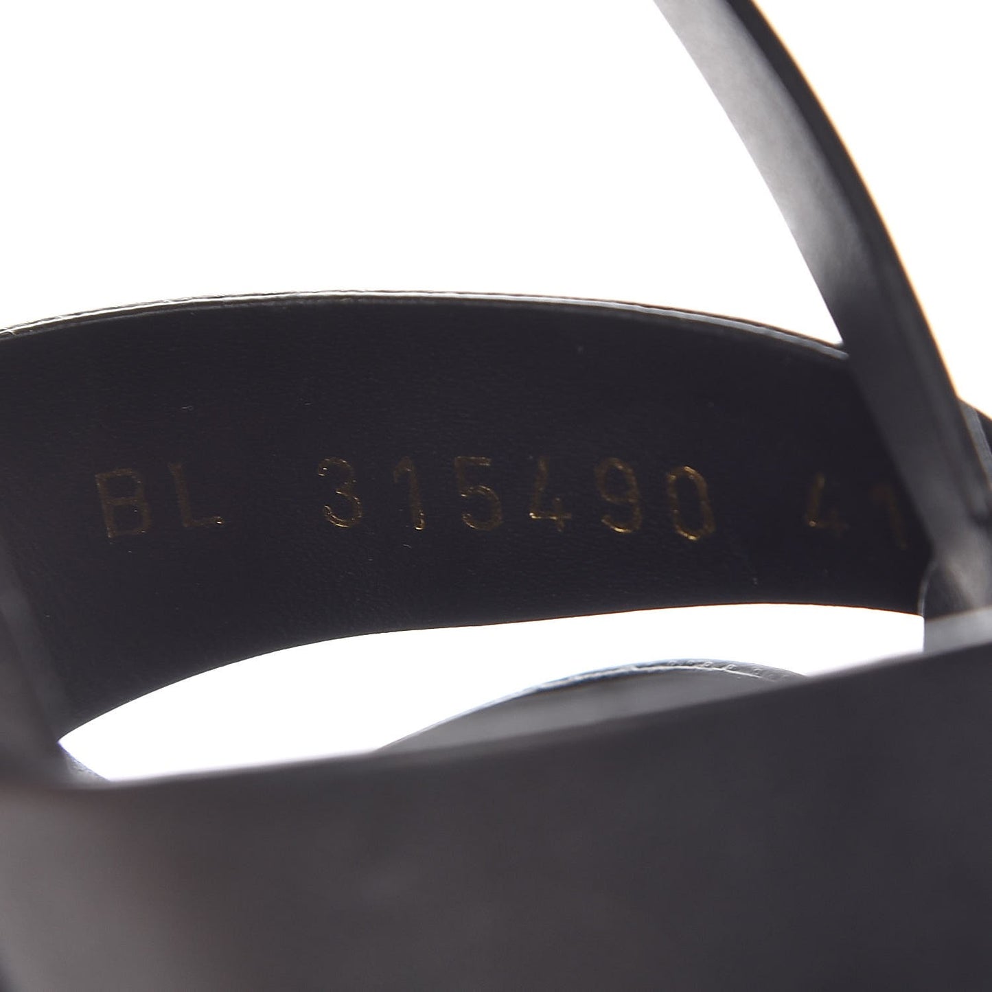 Calfskin Tribute 75 Platform Sandals 41 Black