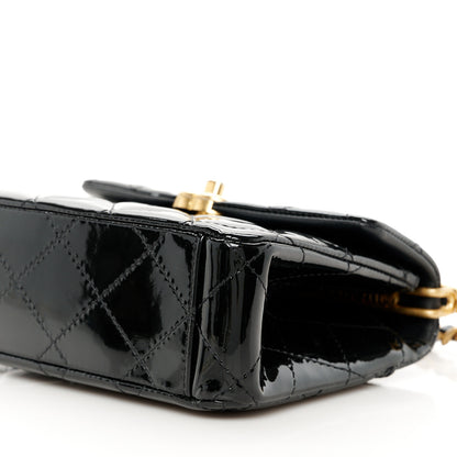 Chanel Patent Quilted 31 Rue Cambon Mini Top Handle Flap Black 11 of 11