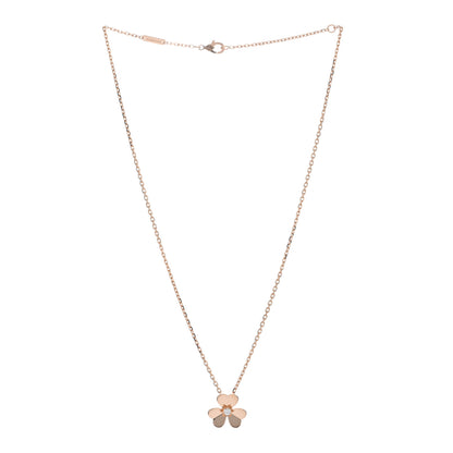 Van Cleef & Arpels 18K Rose Gold Diamond Small Frivole Pendant Necklace 2 of 5