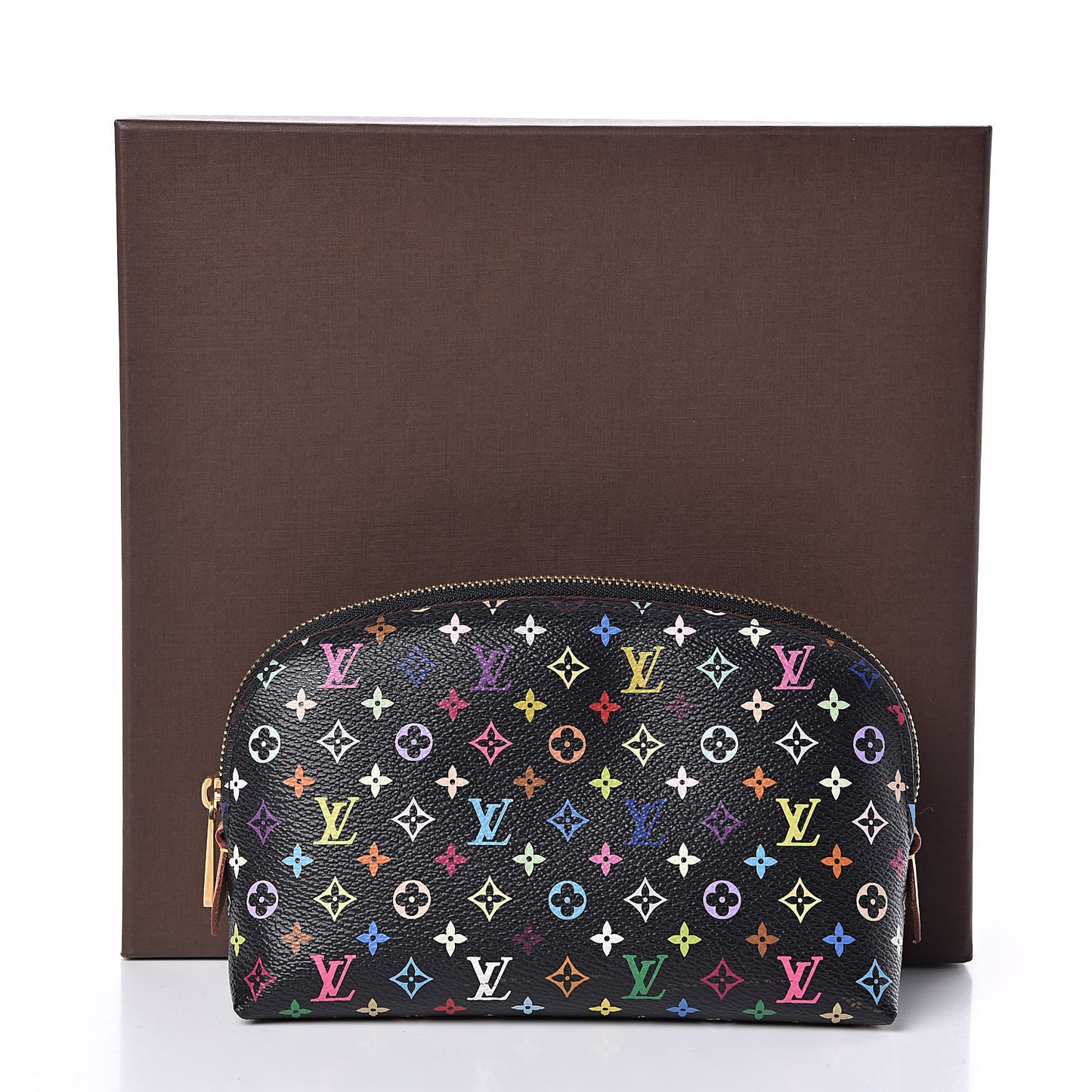 Monogram Multicolor Cosmetic Pouch Black Grenade
