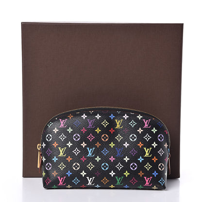 Louis Vuitton Monogram Multicolor Cosmetic Pouch Black Grenade 11 of 11