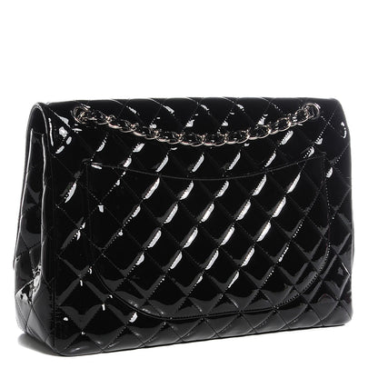 Chanel Patent Quilted Maxi Single Flap Black 3 of 8