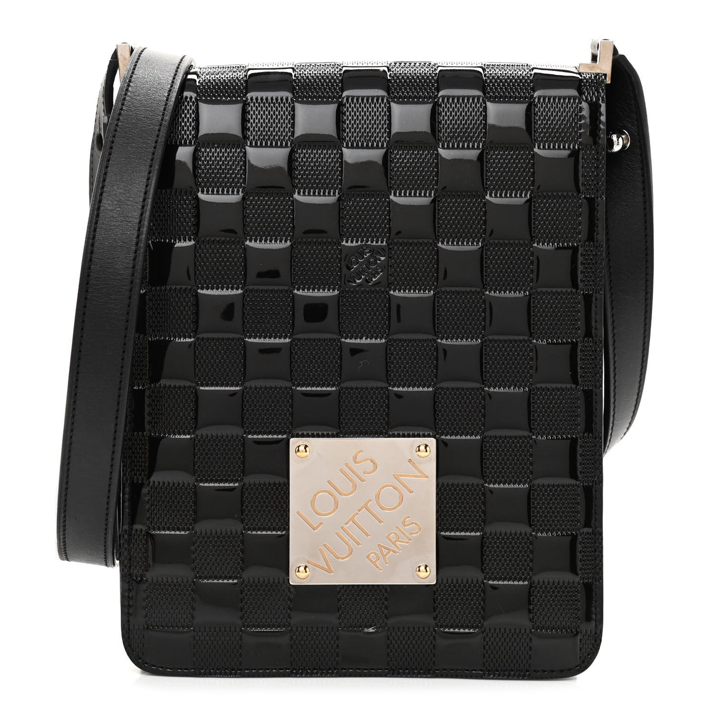 Damier Vernis Club Bag Black
