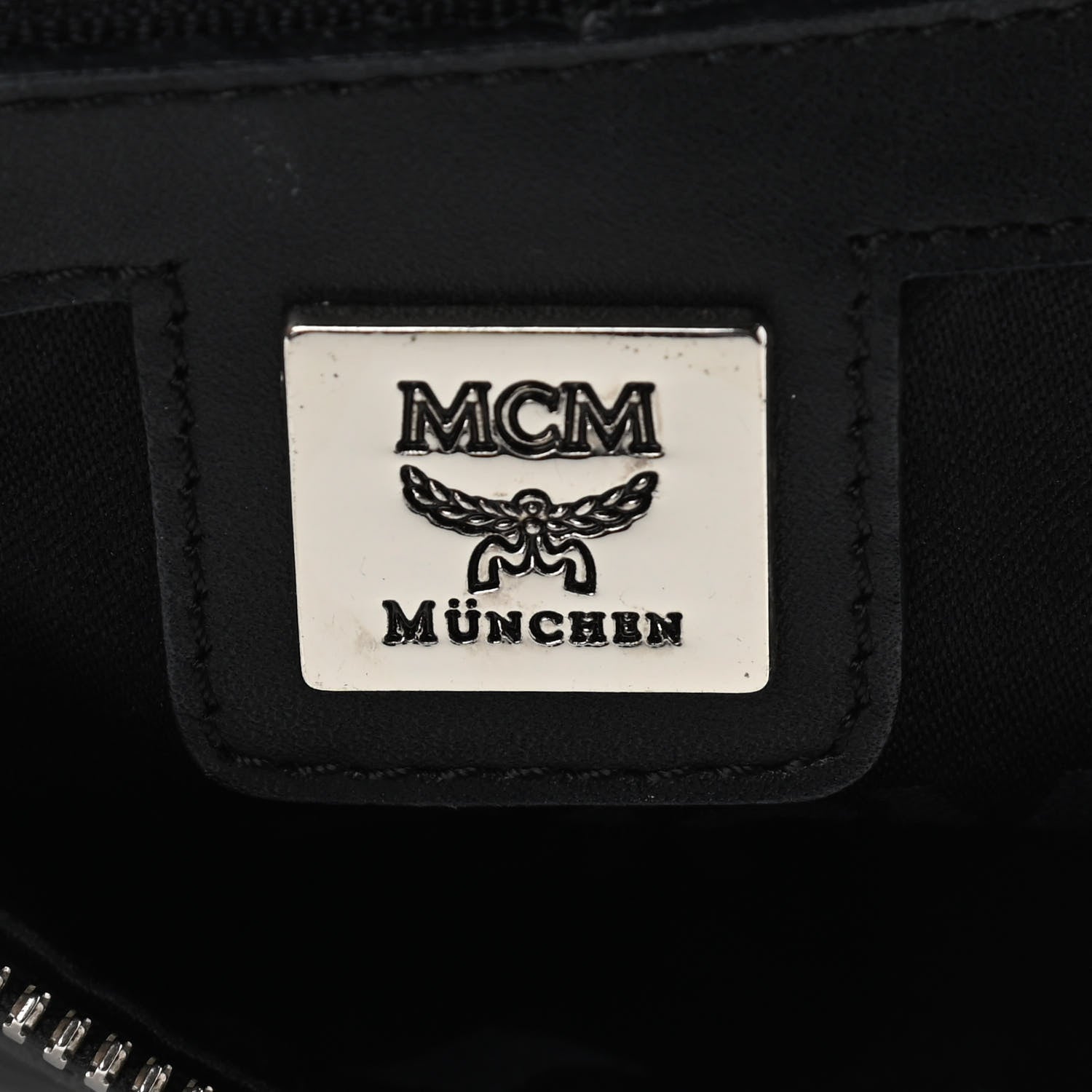 MCM Visetos Small Boston Bag Black 6 of 12