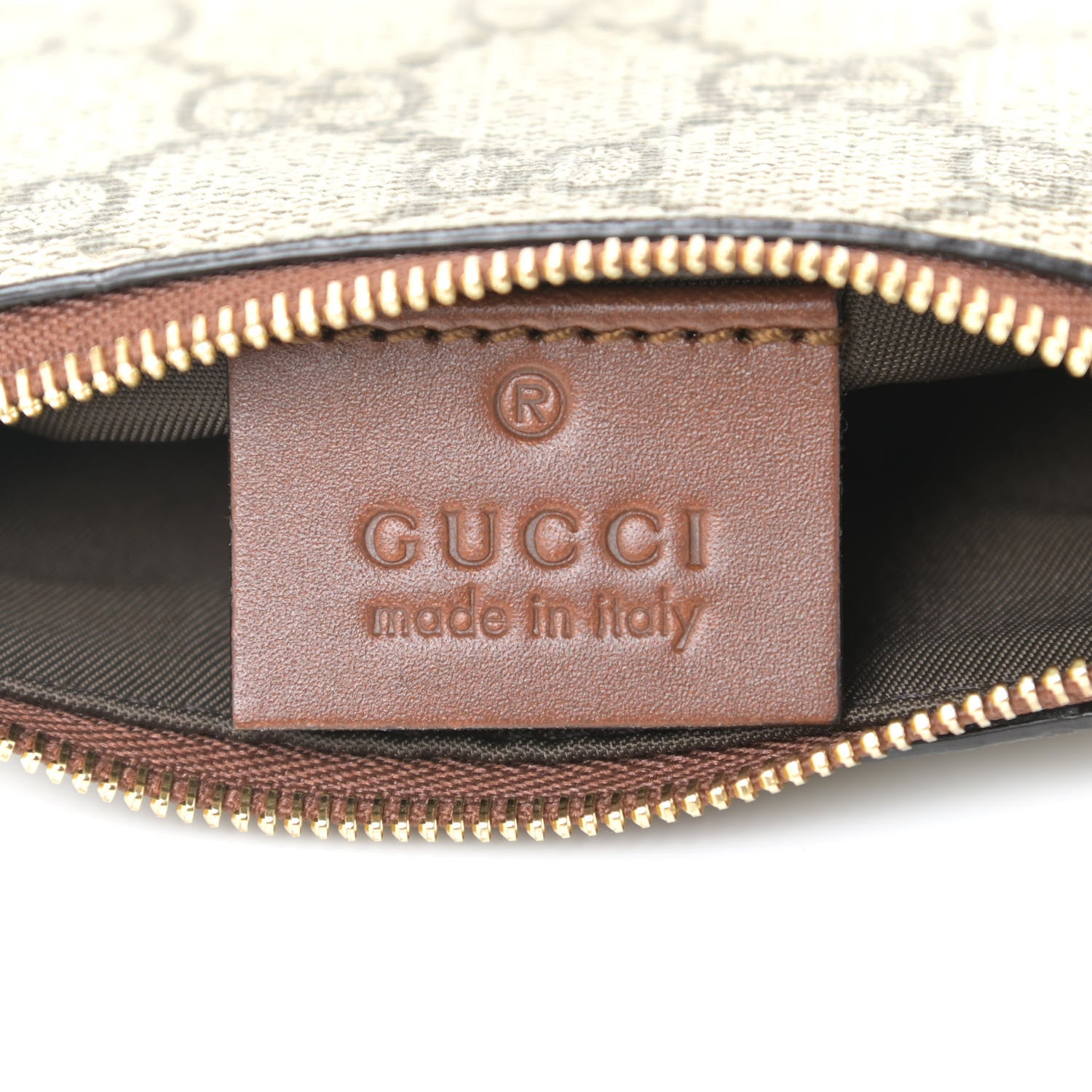 Gucci GG Supreme Monogram Key Case Beige Ebony Cuir 6 of 11
