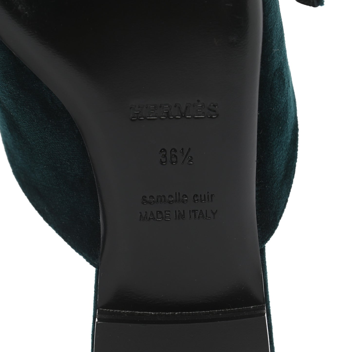 Velours Beauty Mules 36.5 Petrole