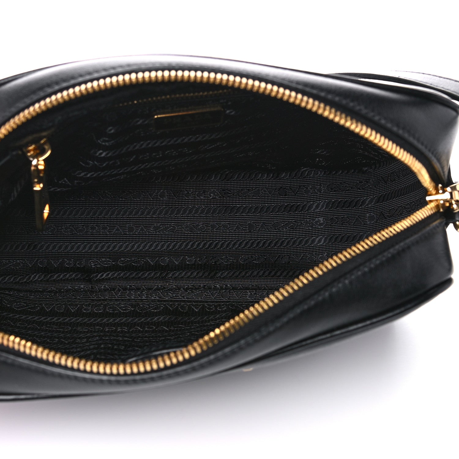 Prada Soft Calfskin Camera Crossbody Bag Black 4 of 11