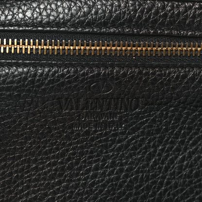 Valentino Garavani Grained Calfskin Small Rockstud Tote Black 6 of 8