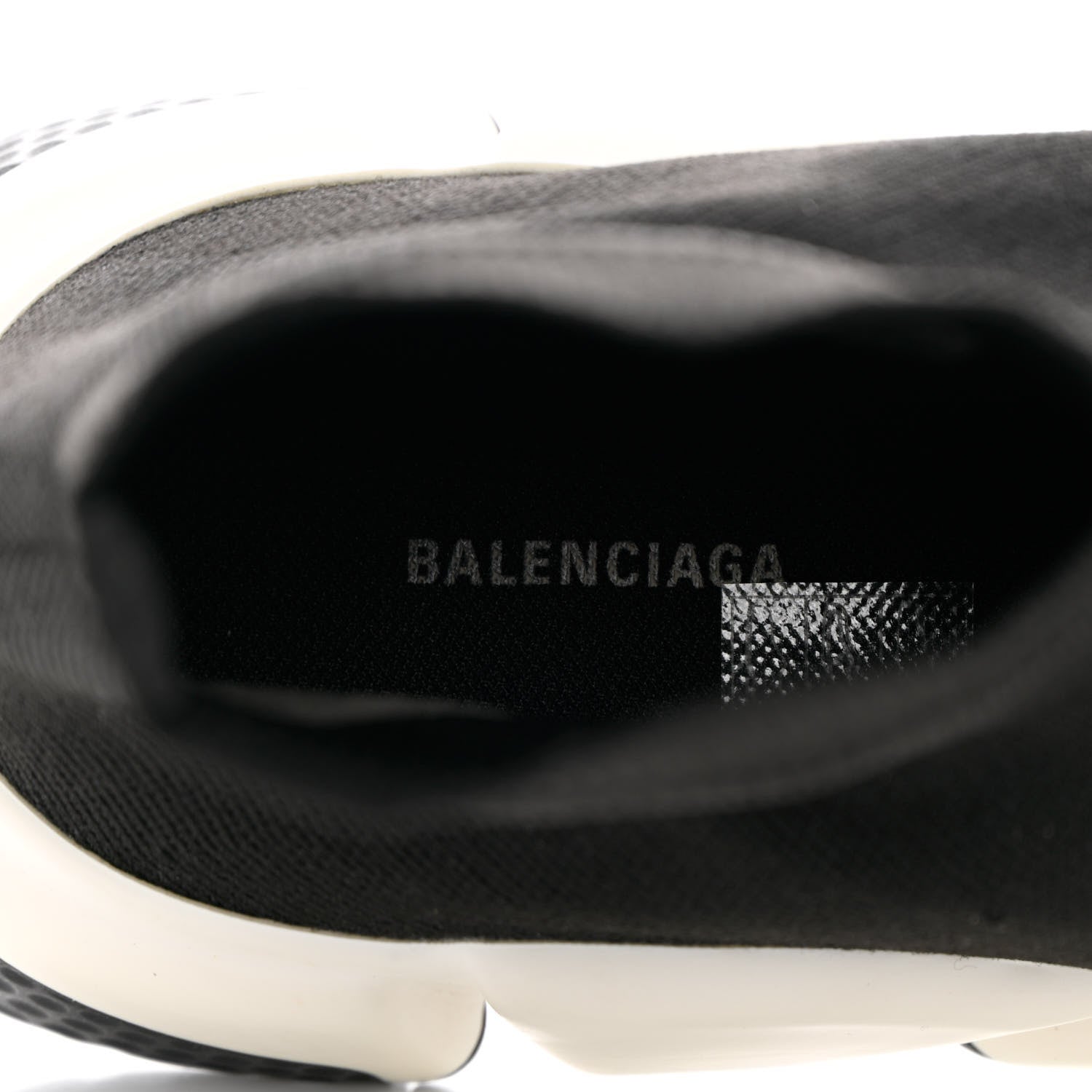 Balenciaga Neoprene Knit Mens Speed Sneakers 41 Black White 6 of 10