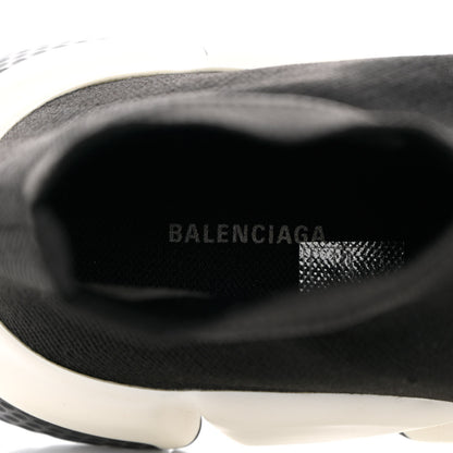 Balenciaga Neoprene Knit Mens Speed Sneakers 41 Black White 6 of 10