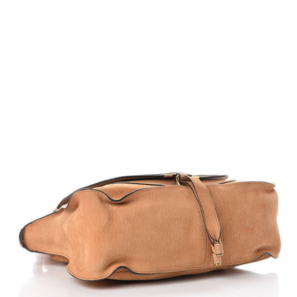 Chloe Nubuck Calfskin Medium Marcie Satchel Brown Sugar 4 of 12
