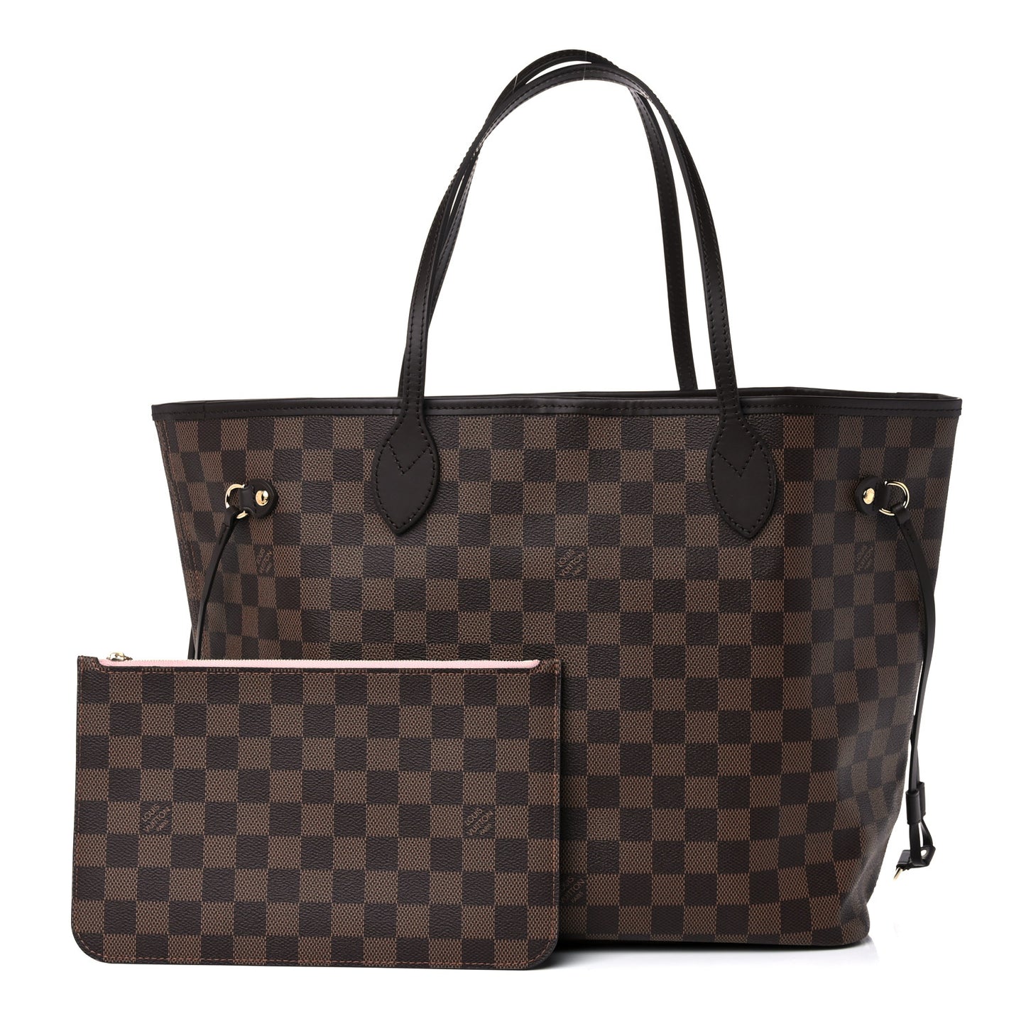 Damier Ebene Neo Neverfull MM Rose Ballerine