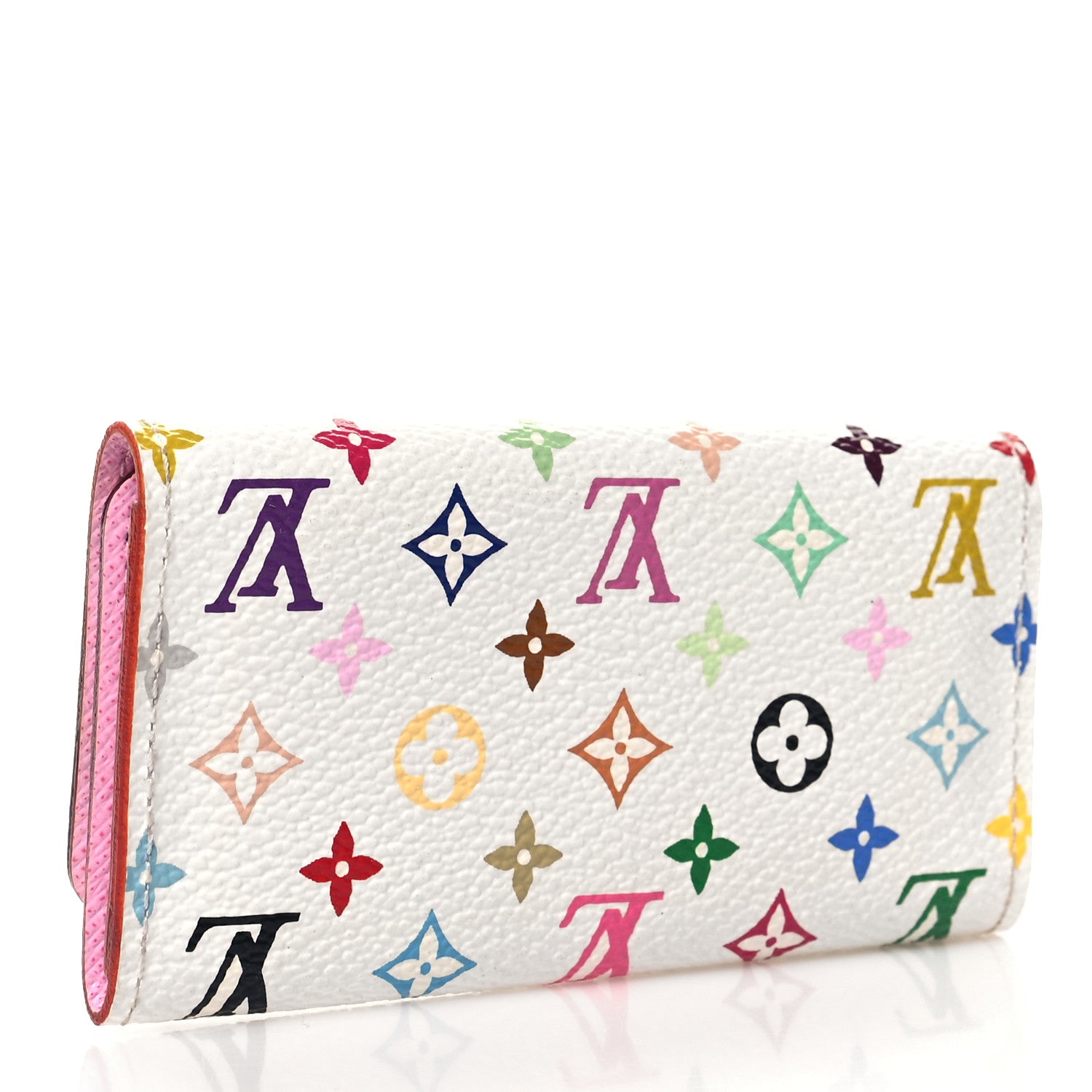 Louis Vuitton Monogram Multicolor Multicles 4 Key Holder White Litchi 3 of 7