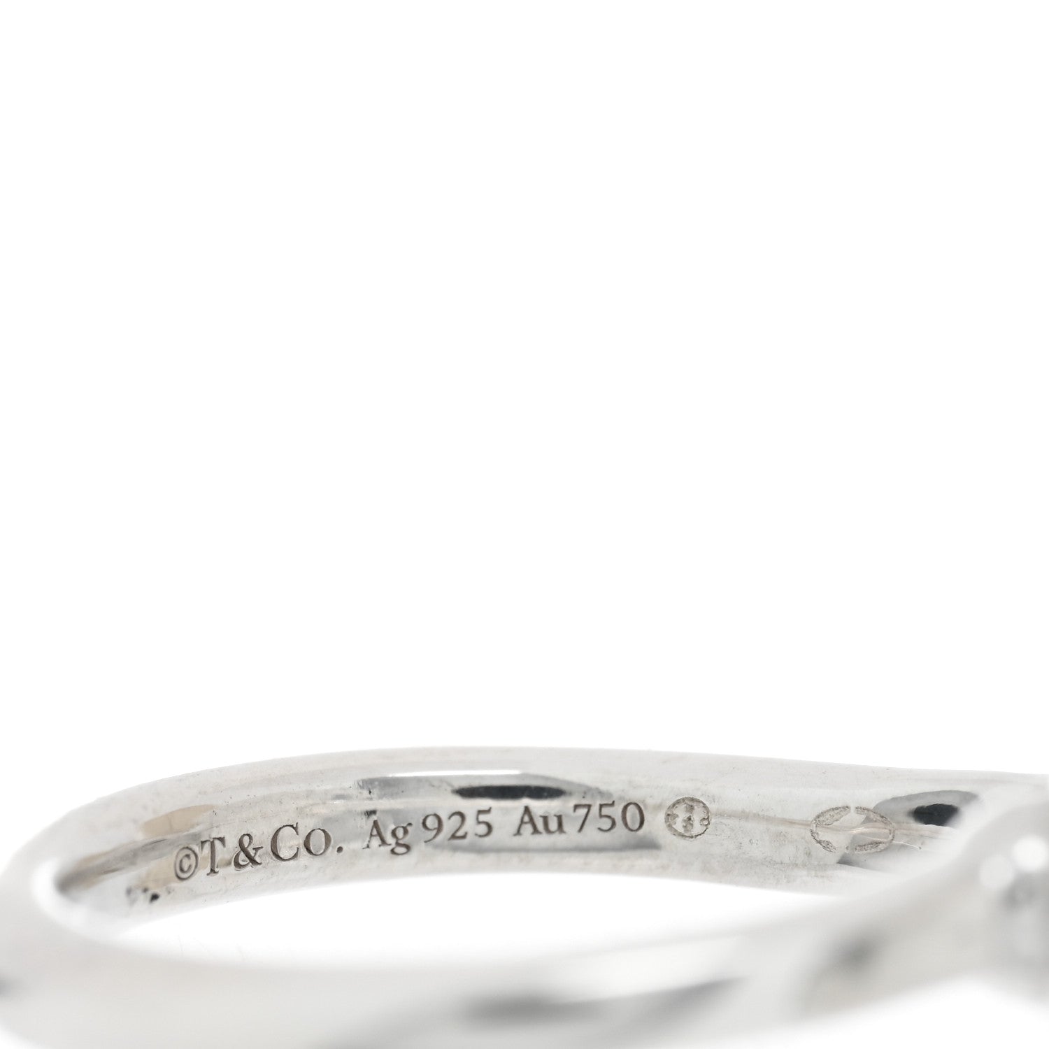 Tiffany 18K Yellow Gold Sterling Silver Return to Tiffany Love Bugs Butterfly Flower Ring 47 4 4 of 5