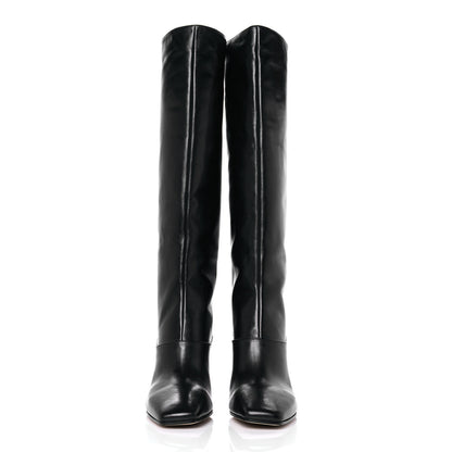 Jimmy Choo Calfskin Knee High Boots 37.5 Black 2 of 7