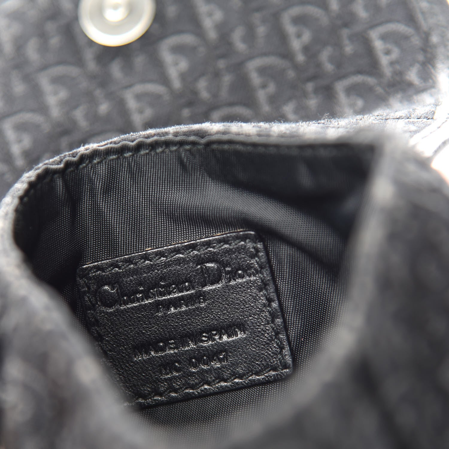 Christian Dior Monogram Crossbody Bag Black 8 of 8