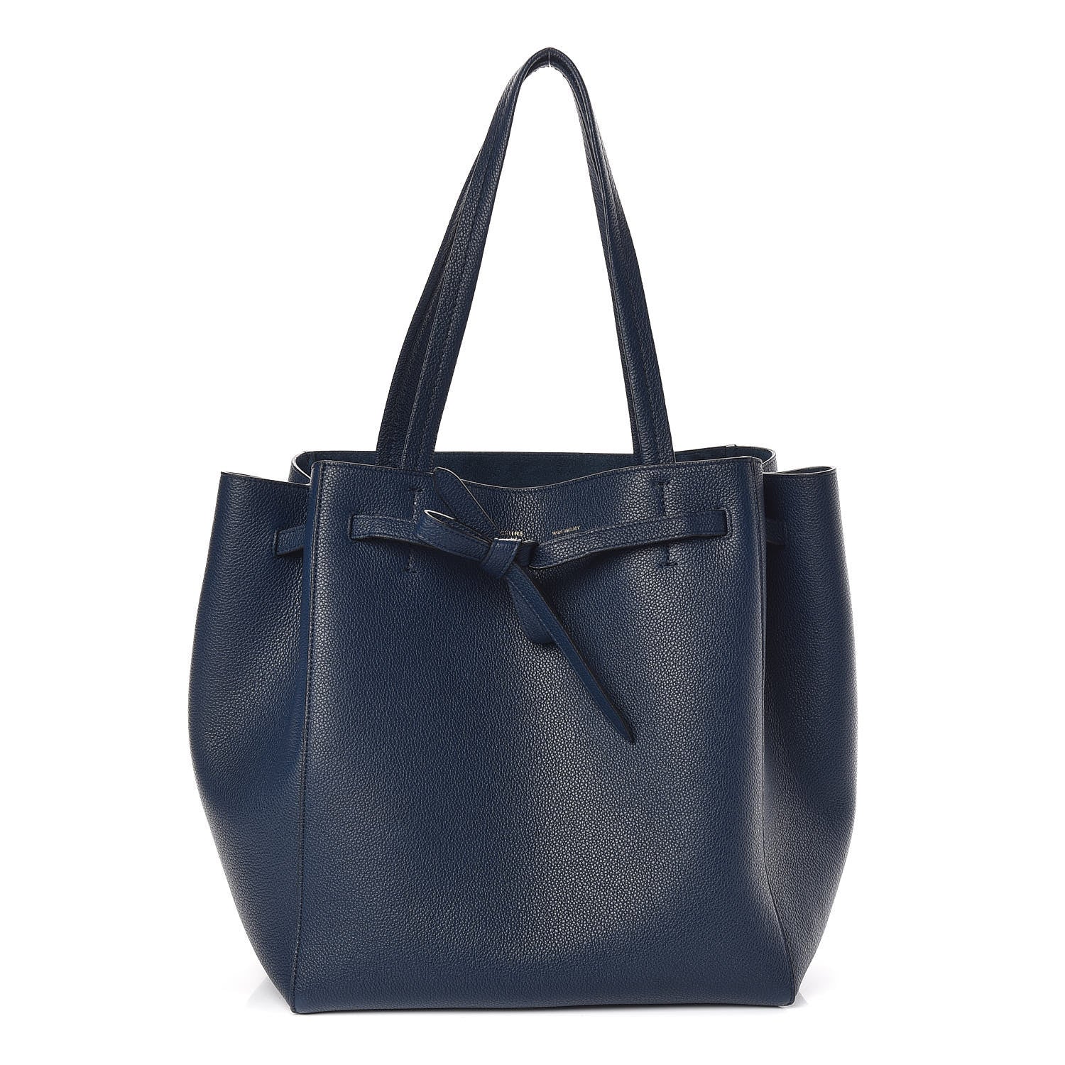 Celine Soft Grained Calfskin Small Belt Cabas Phantom Abyss Blue 1 of 9