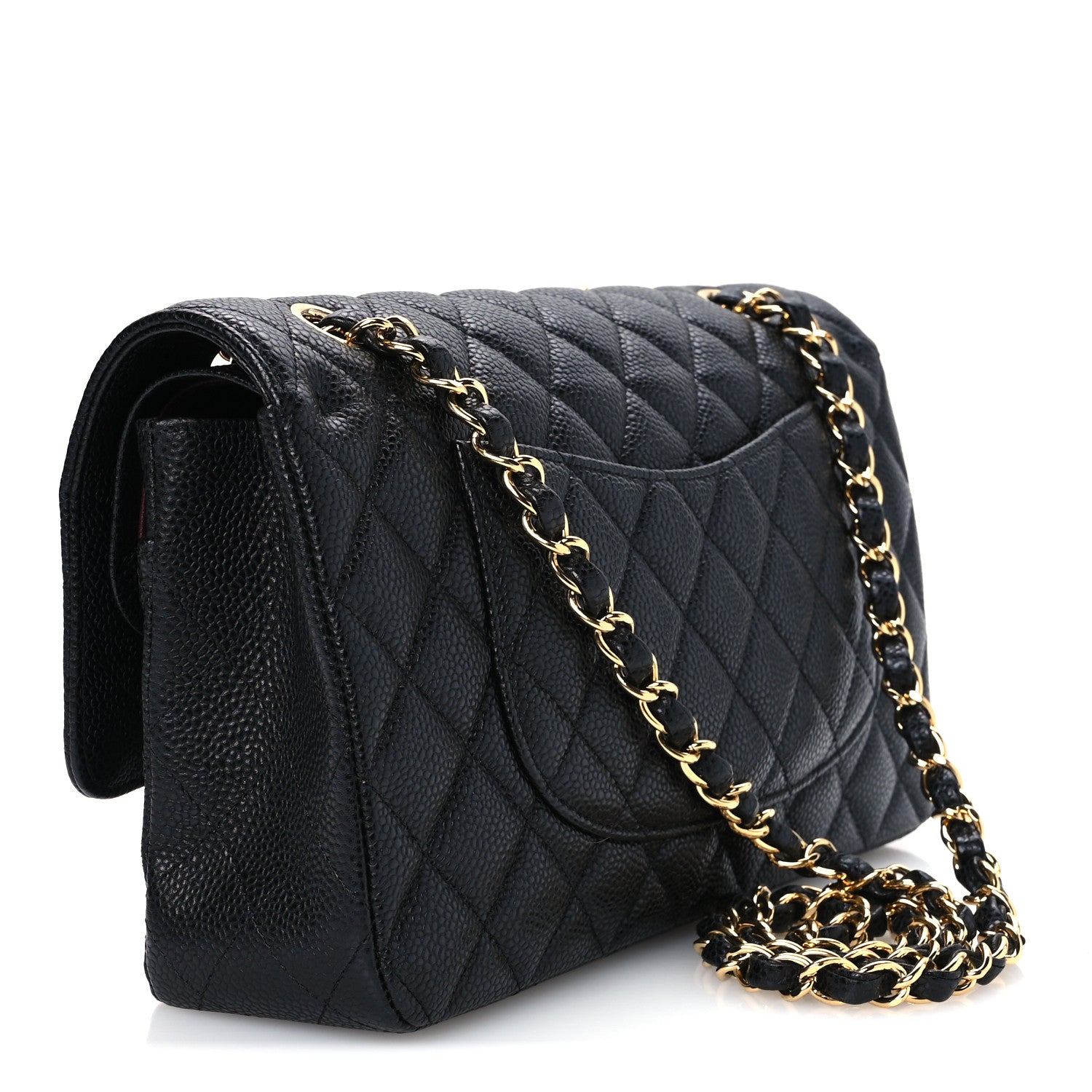 Chanel Caviar Quilted Medium Double Flap Black 3 of 11
