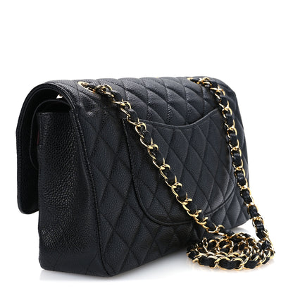 Chanel Caviar Quilted Medium Double Flap Black 3 of 11