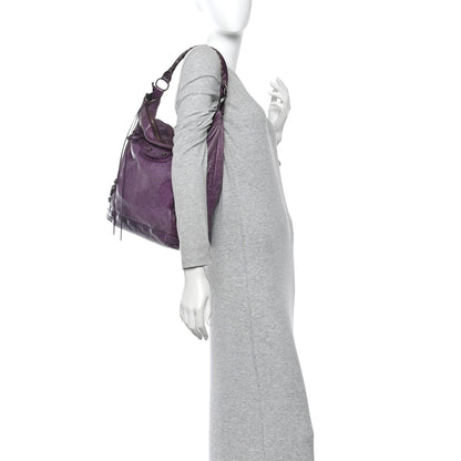 Balenciaga Agneau Classic Hardware Day Hobo Raisin 2 of 11