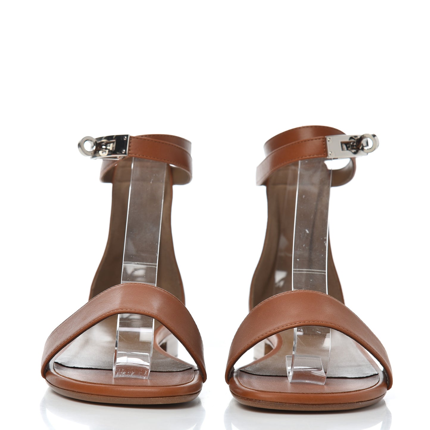 Heritage Calfskin Baia Sandals 38 Naturel