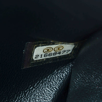 Chanel Lambskin Quilted Clutch With Chain Flap Black 8 of 9