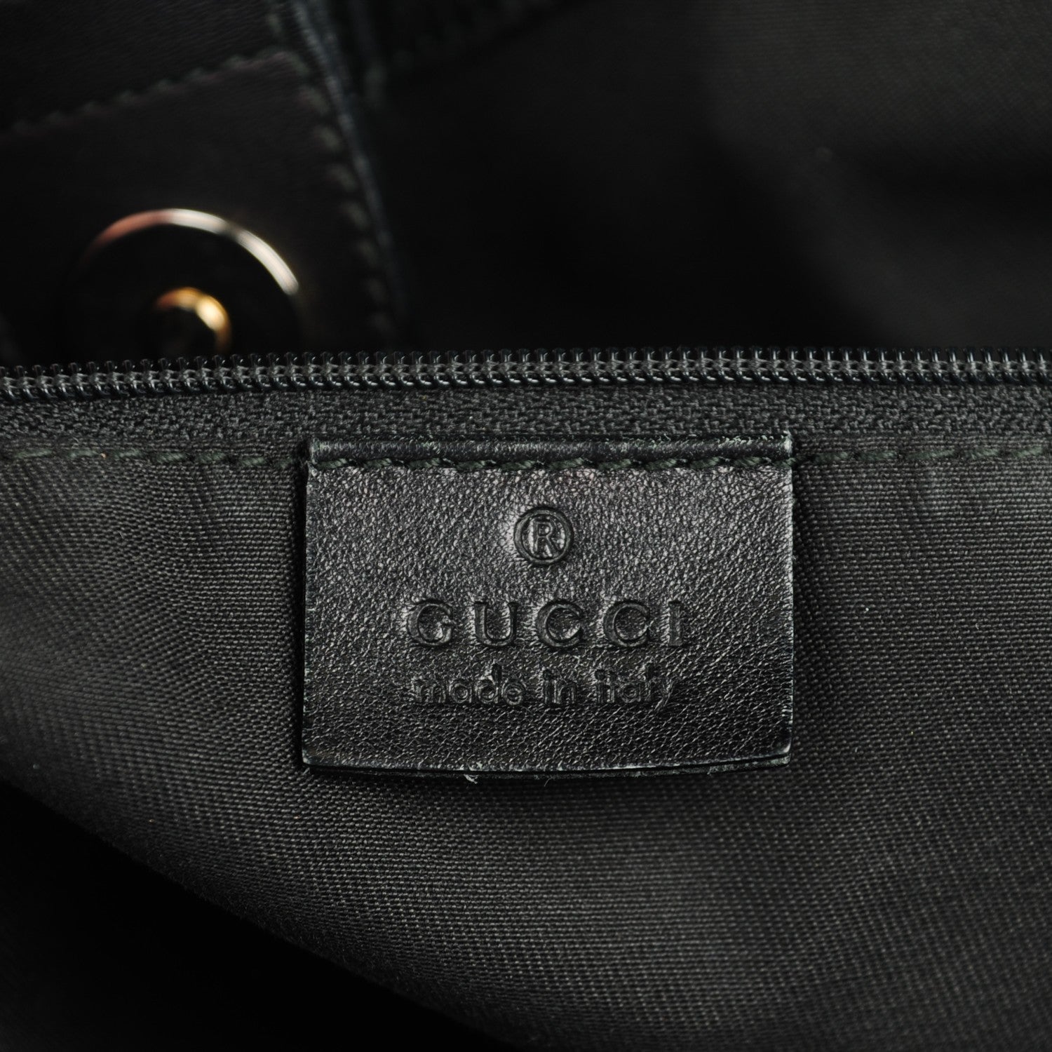 Gucci Monogram Medium Sukey Tote Black 6 of 8