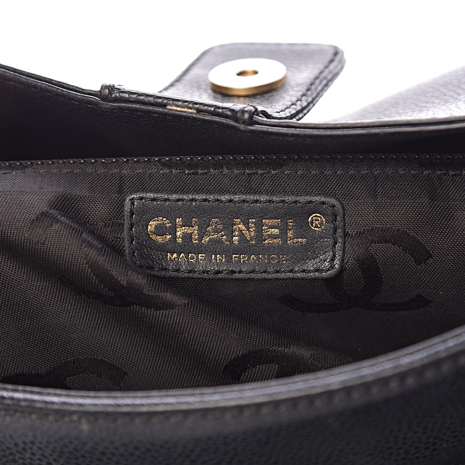 Chanel Caviar CC Tote Black 6 of 14