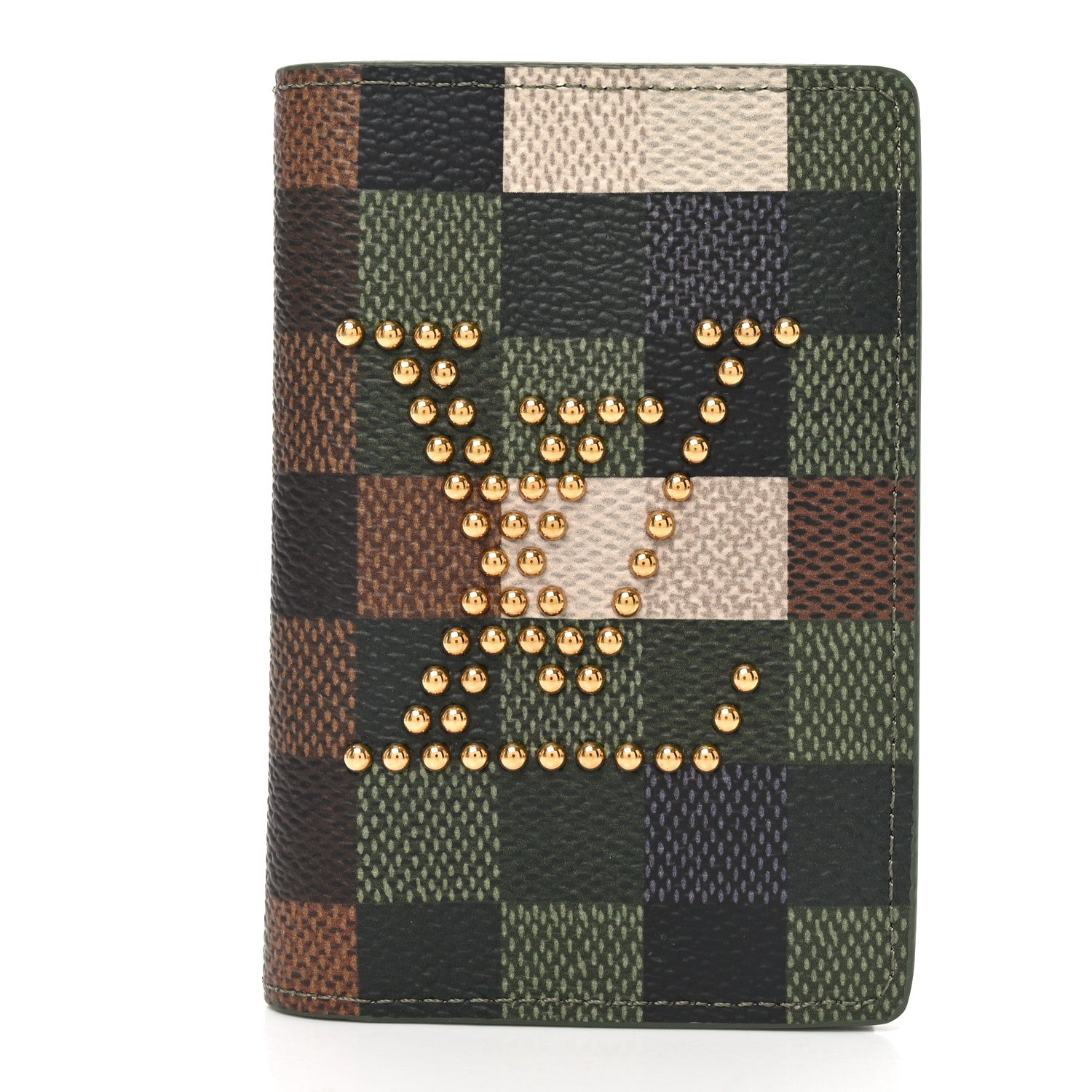Louis Vuitton Damoflage Studded Pocket Organizer Green 1 of 6