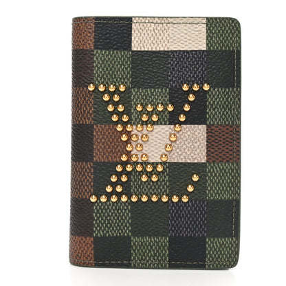 Louis Vuitton Damoflage Studded Pocket Organizer Green 1 of 6