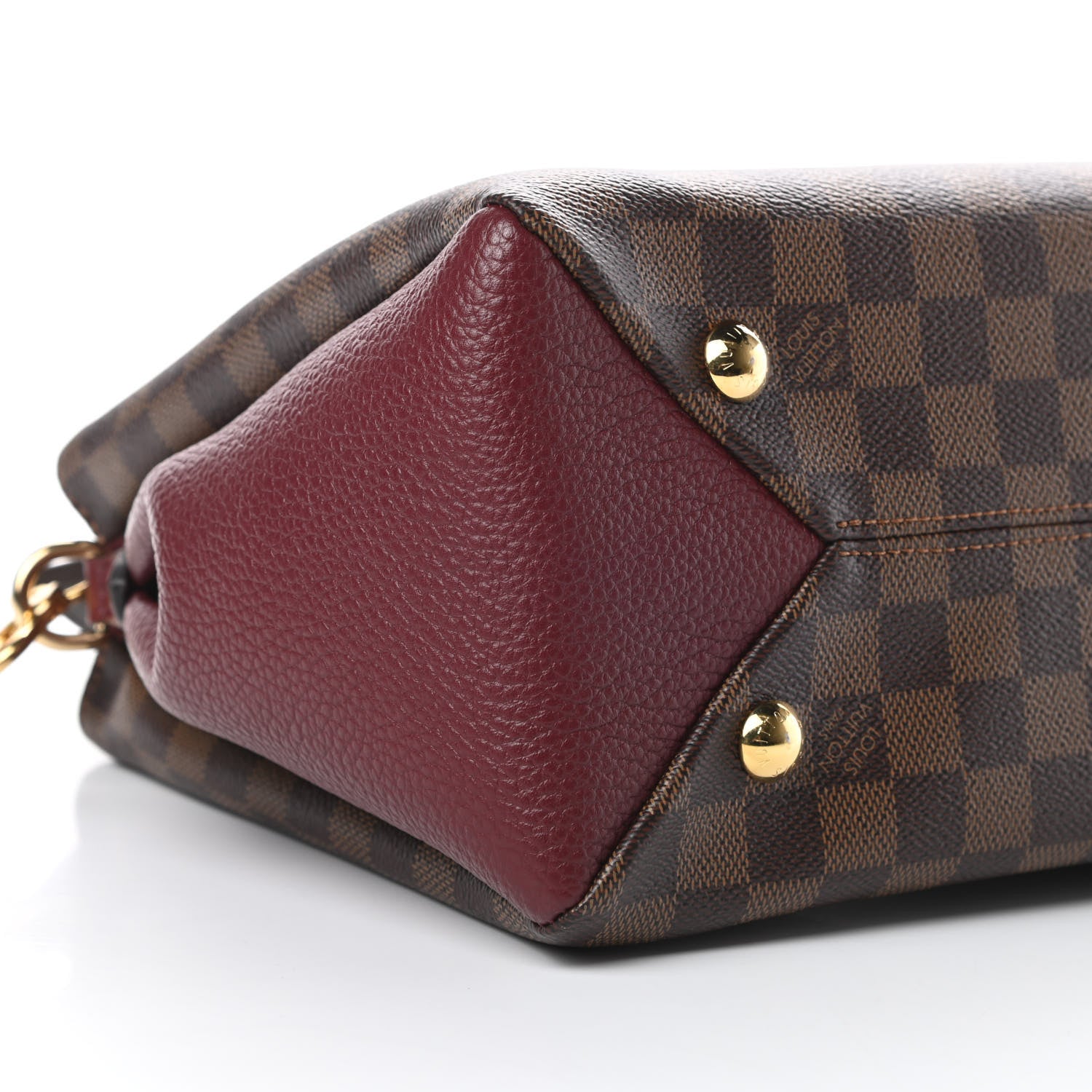Louis Vuitton Damier Ebene Cuir Taurillon Brittany Bordeaux 9 of 10