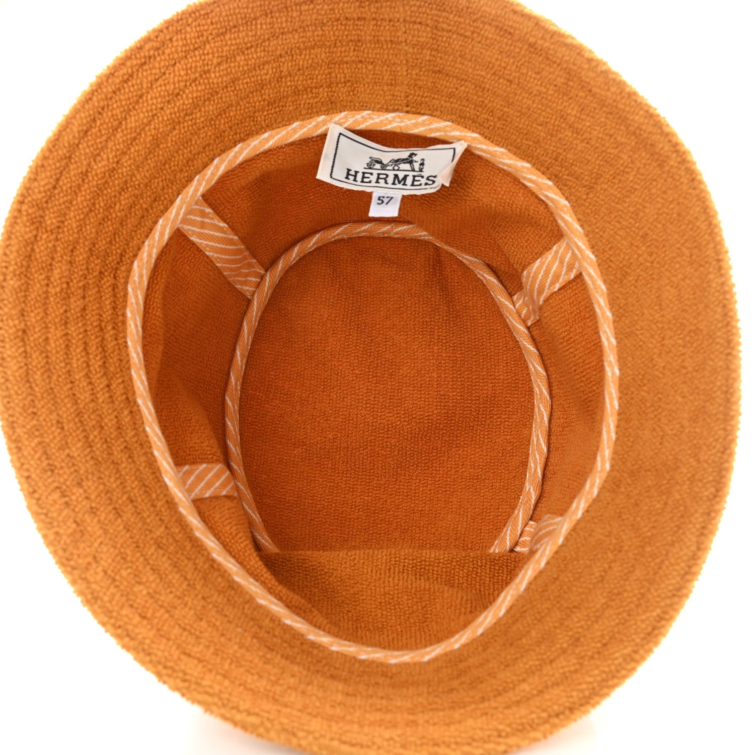 Hermes Cotton Eden Bucket Hat 57 Tan 7 of 8