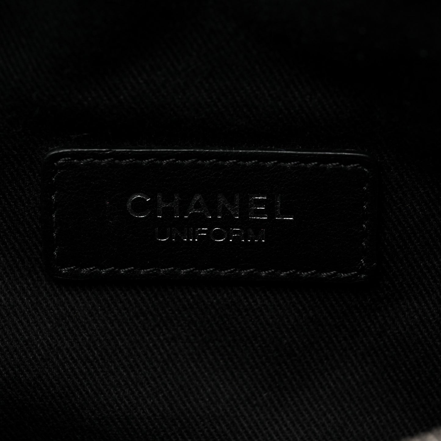 Lambskin Quilted Waist Belt Bag Black
