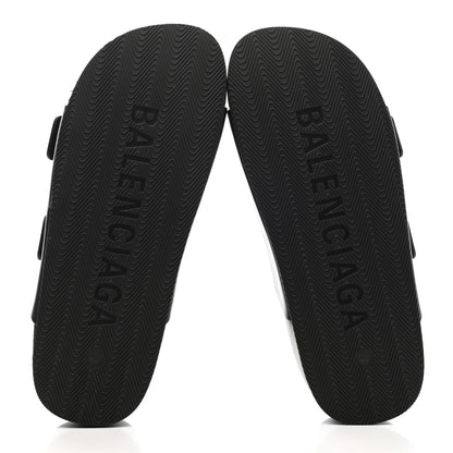 Balenciaga Smooth Nappa Mallorca Platform 50mm Slide Sandals 40 Black 5 of 11