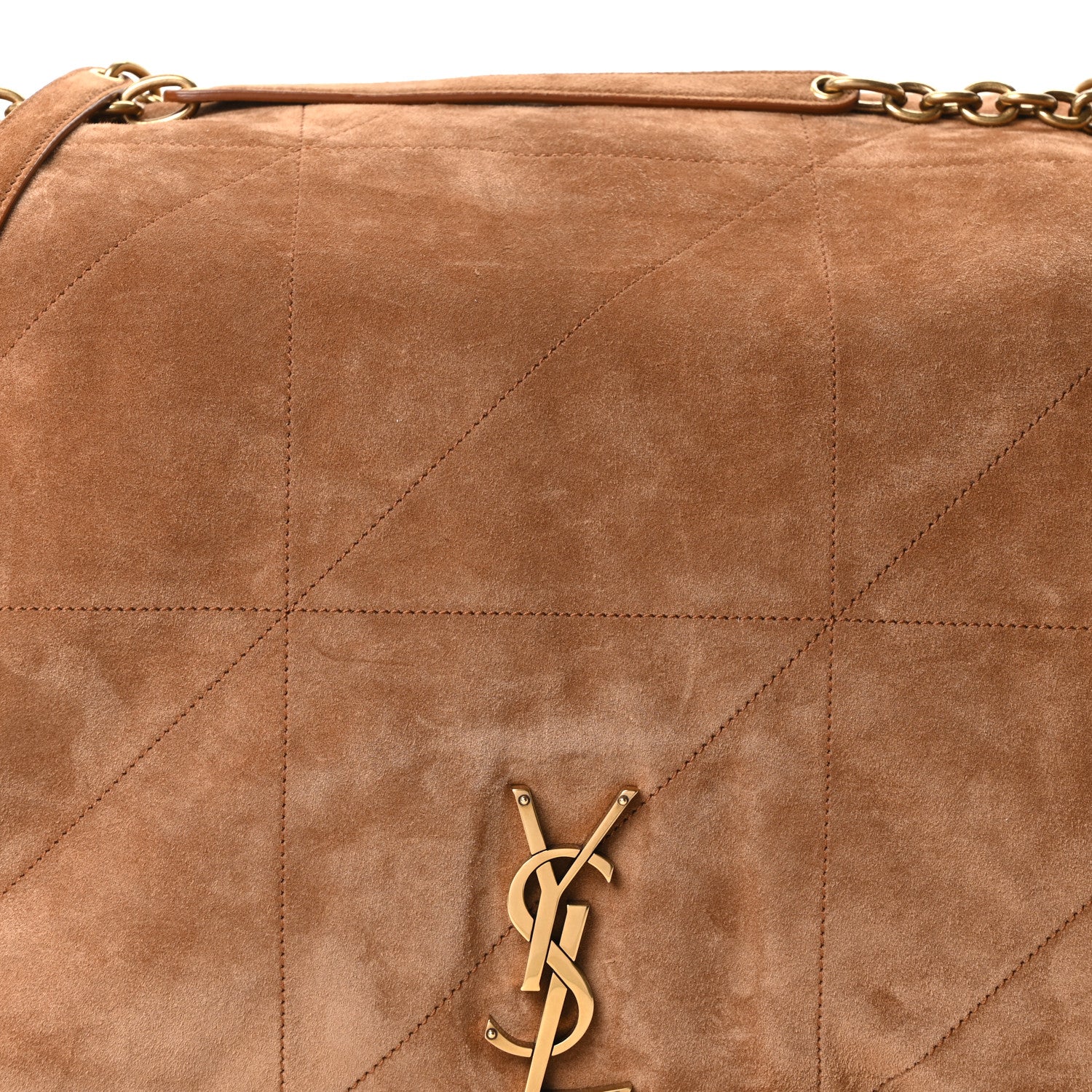 Saint Laurent Suede Matelasse Monogram Large Jamie 4.3 Snuff 8 of 10