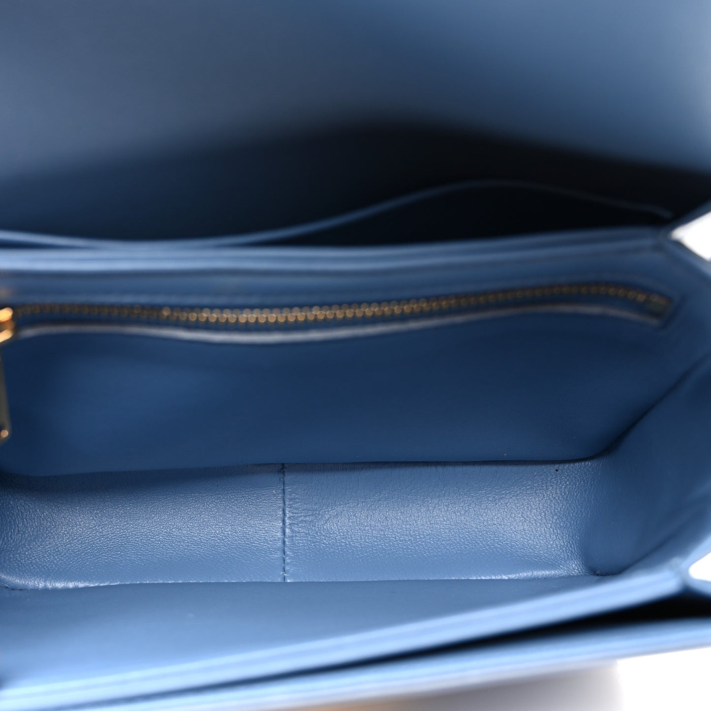 Shiny Calfskin Teen Triomphe Azure