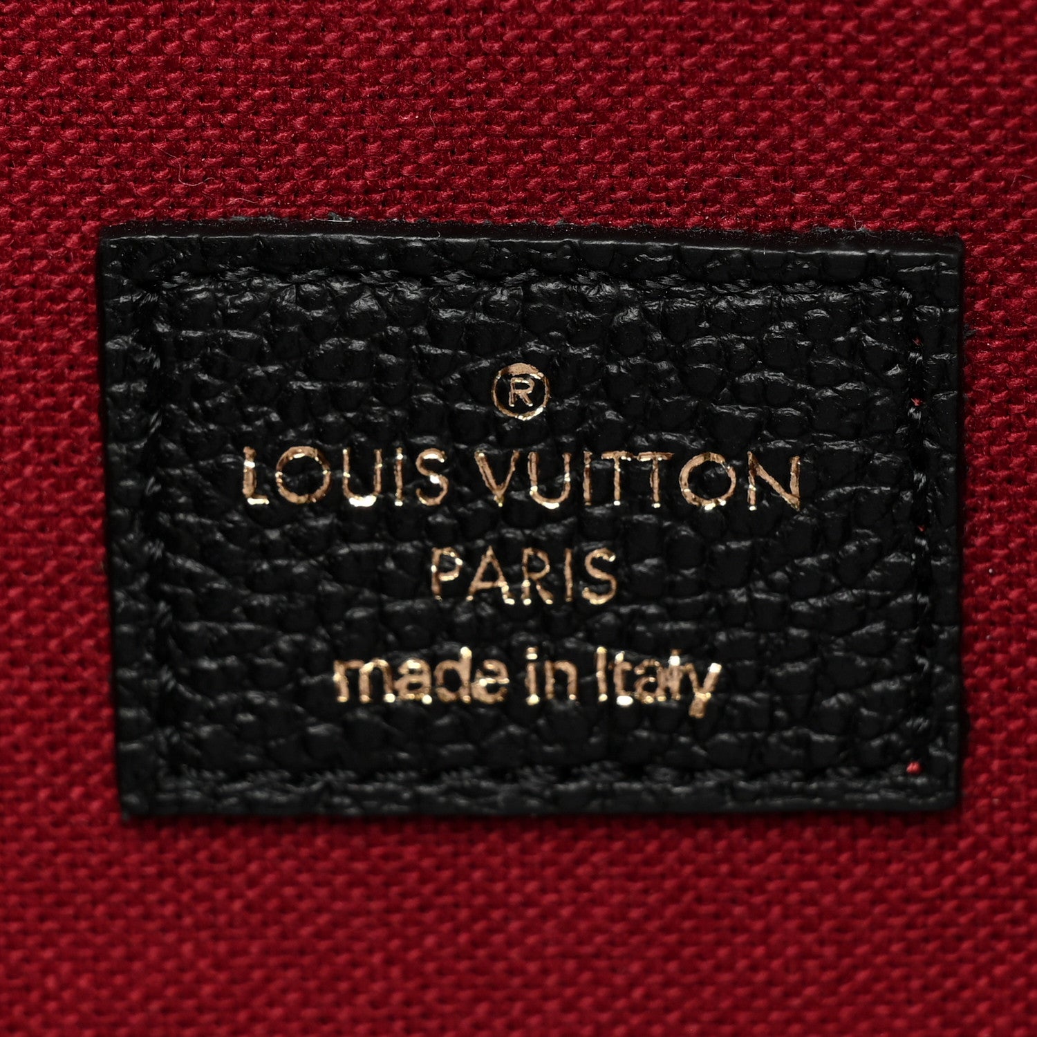 Louis Vuitton Empreinte Monogram Giant Felicie Pochette Black Beige 9 of 12