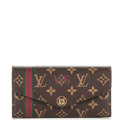 Louis Vuitton Monogram My LV Heritage Sarah Wallet NM Bordeaux Vert Anglais 1 of 6