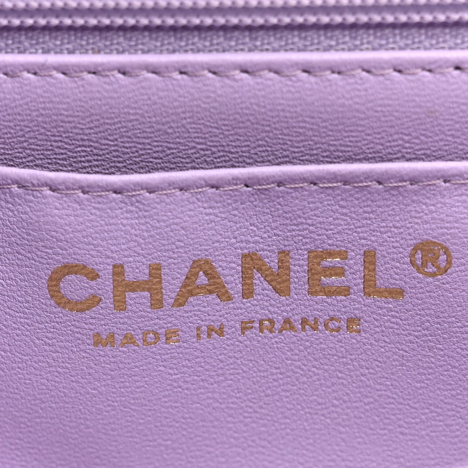 Chanel Lambskin Quilted Mini Top Handle Rectangular Flap Light Purple 5 of 9
