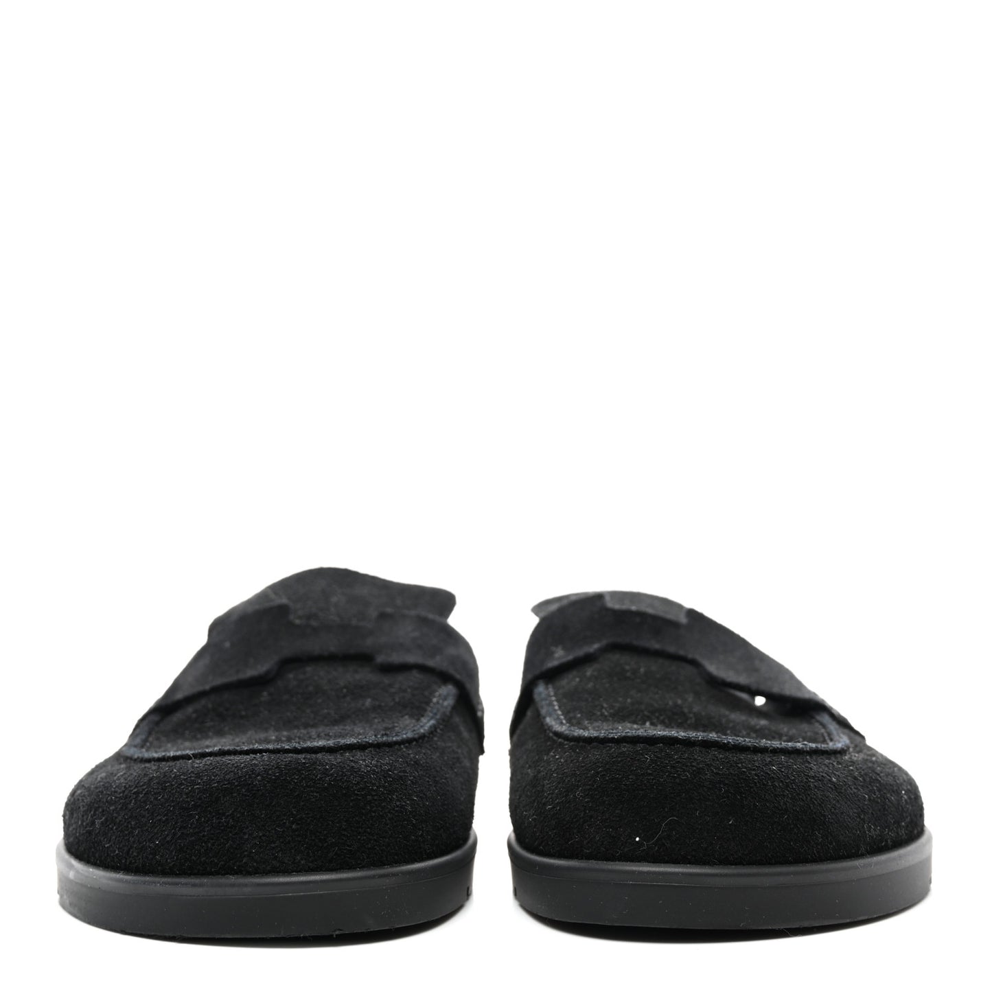 Suede Calfskin Go Mules 38 Black