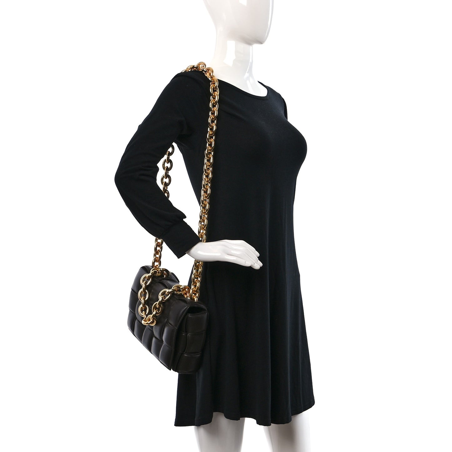 Nappa Maxi Intreccio Padded Cassette Crossbody Bag Fondant