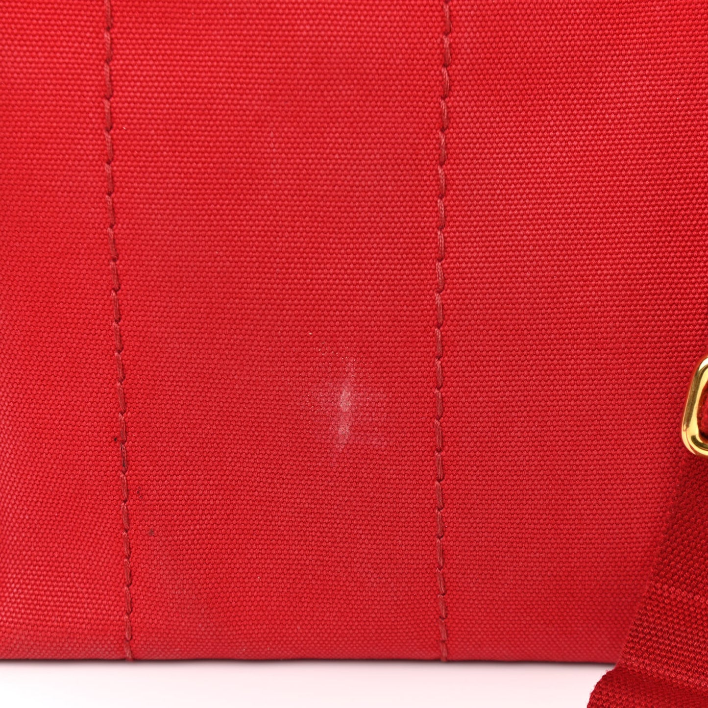 Canapa Small Logo Tote Rosso