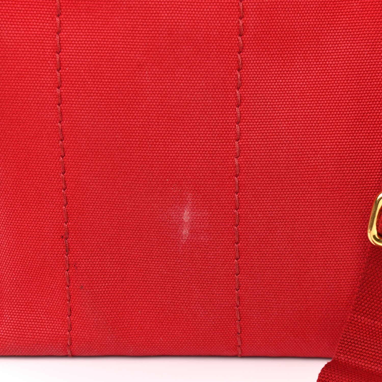 Prada Canapa Small Logo Tote Rosso 20 of 21