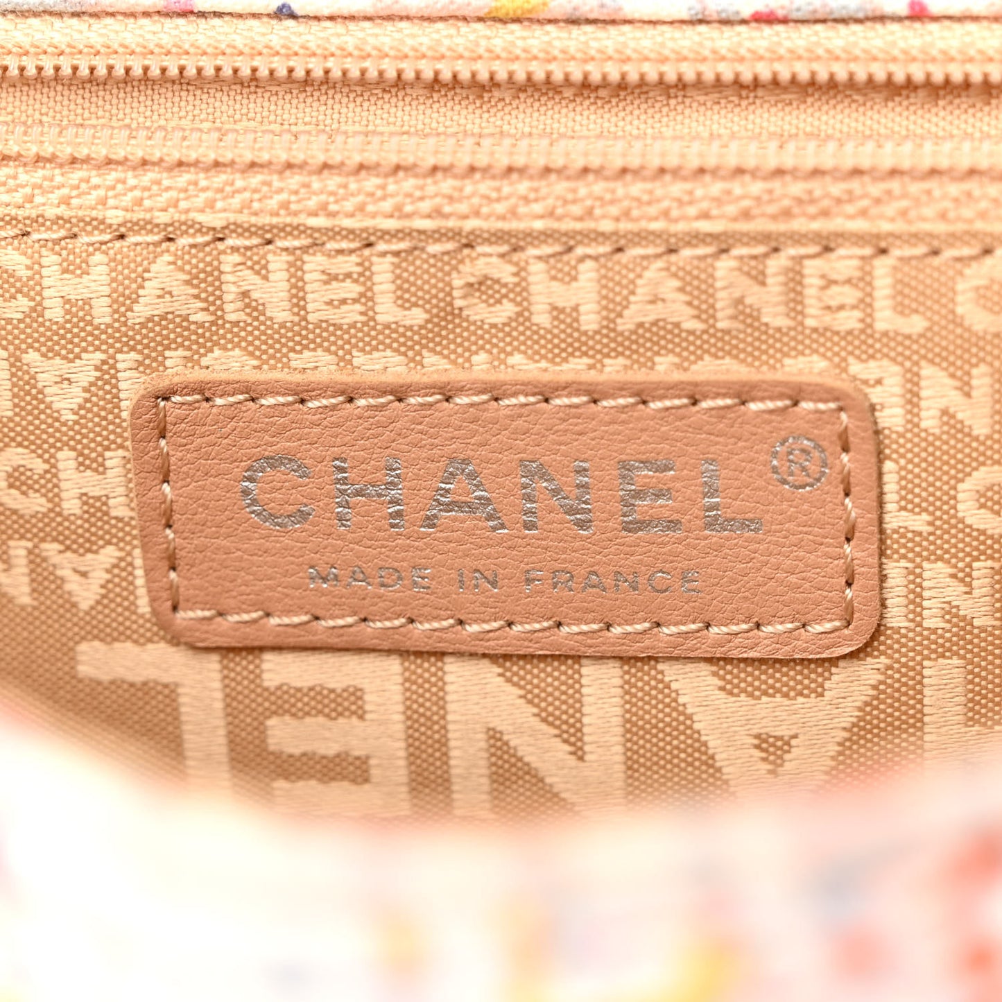 Canvas Watercolor Tweed Print Clover Small Flap Multicolor